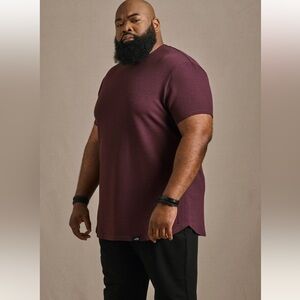 One Bone - Big & Tall Men’s Dark Purple Short Sleeve Shirt